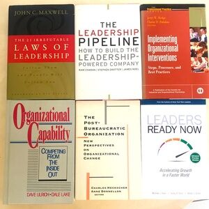 Bundle of 6 Management/Leadership/Organizational Capability Books